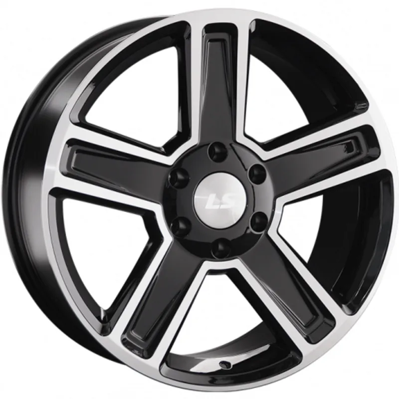 LS 8x18/6x139,7 ET30 D67,1 1296 BKF (конус, Колпак+лого)