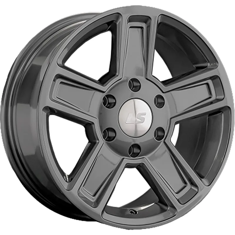 LS 8x17/6x139,7 ET38 D100,1 1296 GM (конус, Колпак+лого)