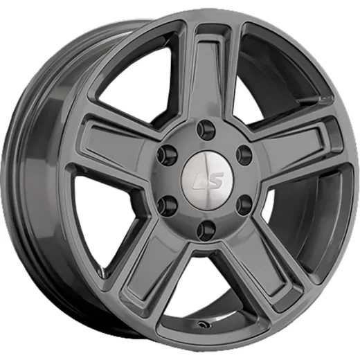 LS 8x17/6x139,7 ET38 D100,1 1296 GM (конус, Колпак+лого)