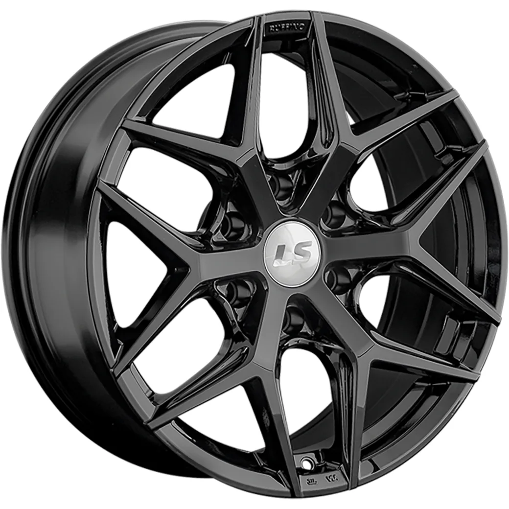 LS 8x18/6x139,7 ET38 D67,1 1303 BK (конус, Колпак+лого)