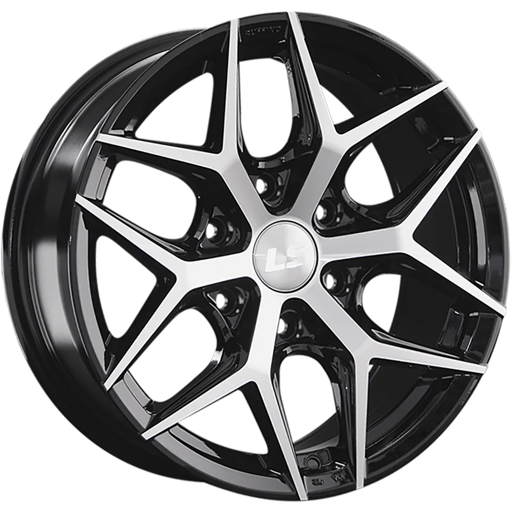 LS 8x17/6x139,7 ET38 D67,1 1303 BKF (конус, Колпак+лого)