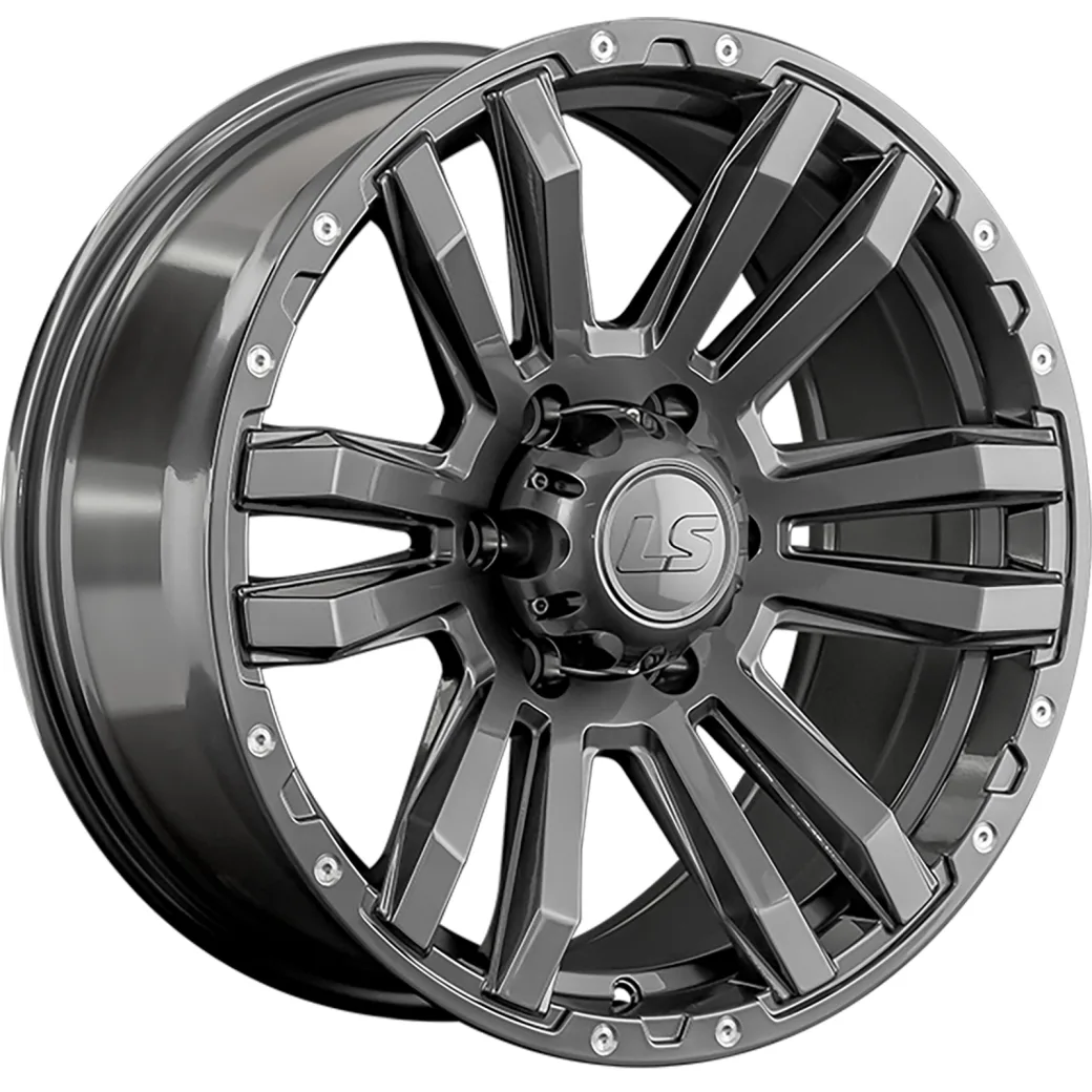 LS 9x18/6x139,7 ET15 D106,1 1339 GM (конус, Колпак+лого)