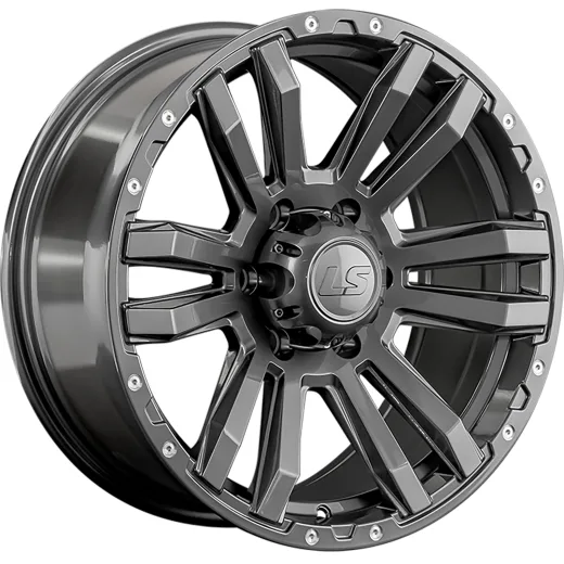 LS 9x18/6x139,7 ET15 D106,1 1339 GM (конус, Колпак+лого)