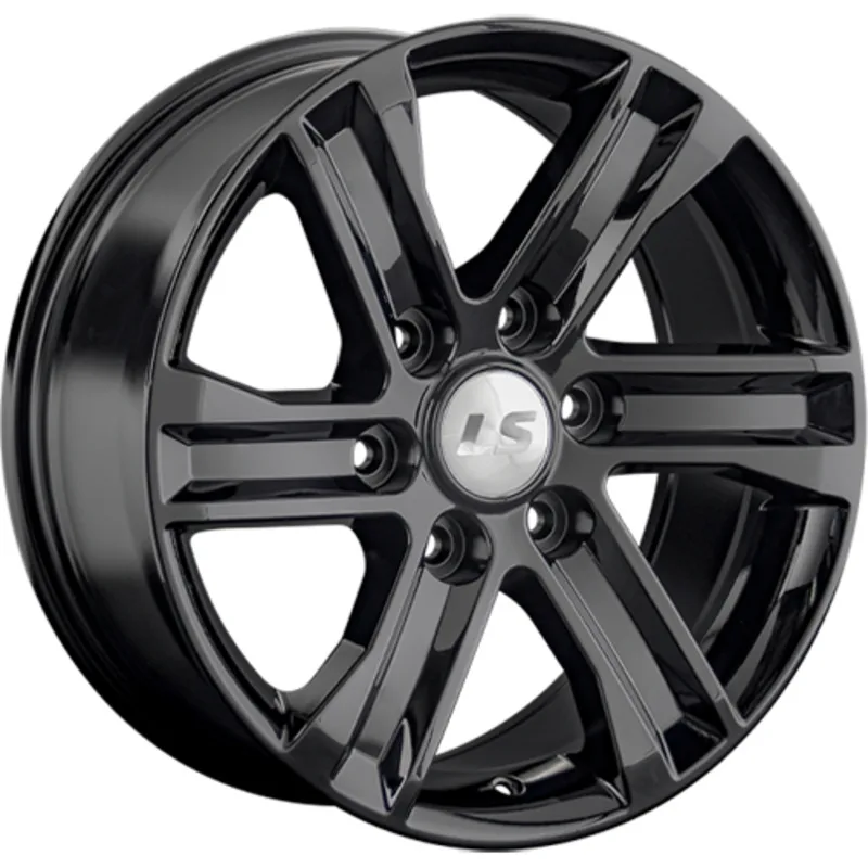 LS 8x17/6x139,7 ET38 D67,1 1359 BK (конус, Колпак+лого)