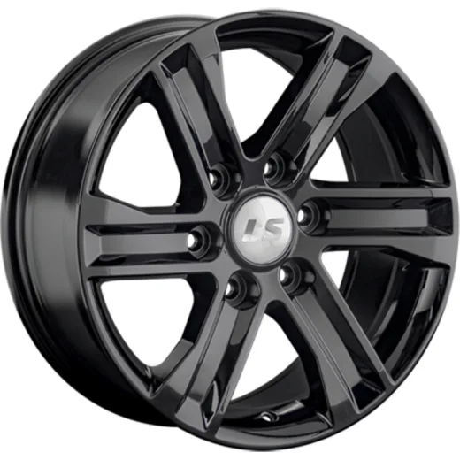 LS 8x17/6x139,7 ET38 D67,1 1359 BK (конус, Колпак+лого)