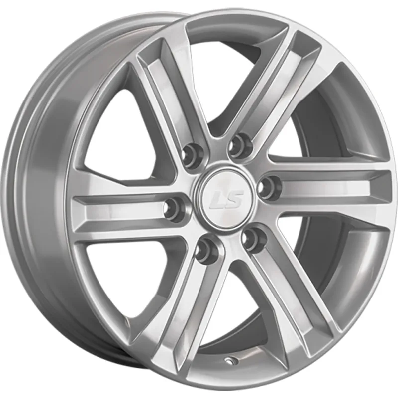 LS 8x17/6x139,7 ET36 D100,1 1359 Sil (конус, Колпак+лого)