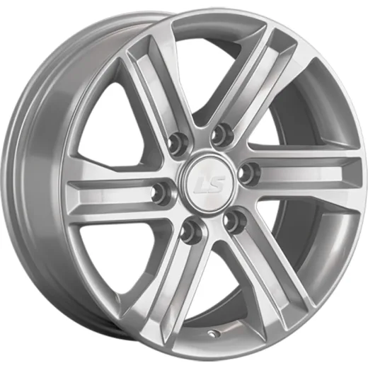 LS 8x17/6x139,7 ET36 D100,1 1359 Sil (конус, Колпак+лого)