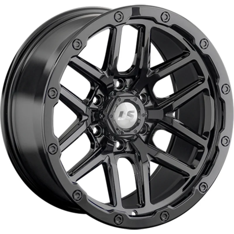 LS 9,5x18/6x139,7 ET0 D106,1 1362 BK (конус, Колпак+лого)