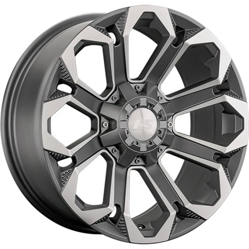 LS 9x18/6x139,7 ET20 D106,1 1366 MGMF (конус, Колпак+лого)