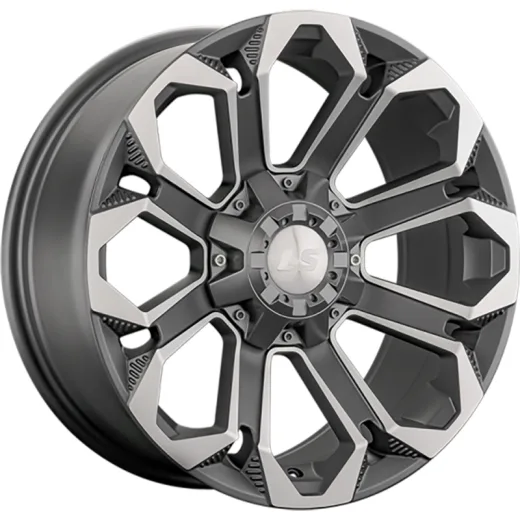 LS 9x18/6x139,7 ET20 D106,1 1366 MGMF (конус, Колпак+лого)