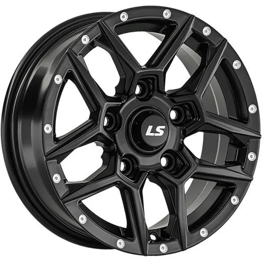 LS 6x15/5x139,7 ET30 D98,5 1381 BKS (конус, Колпак+лого)