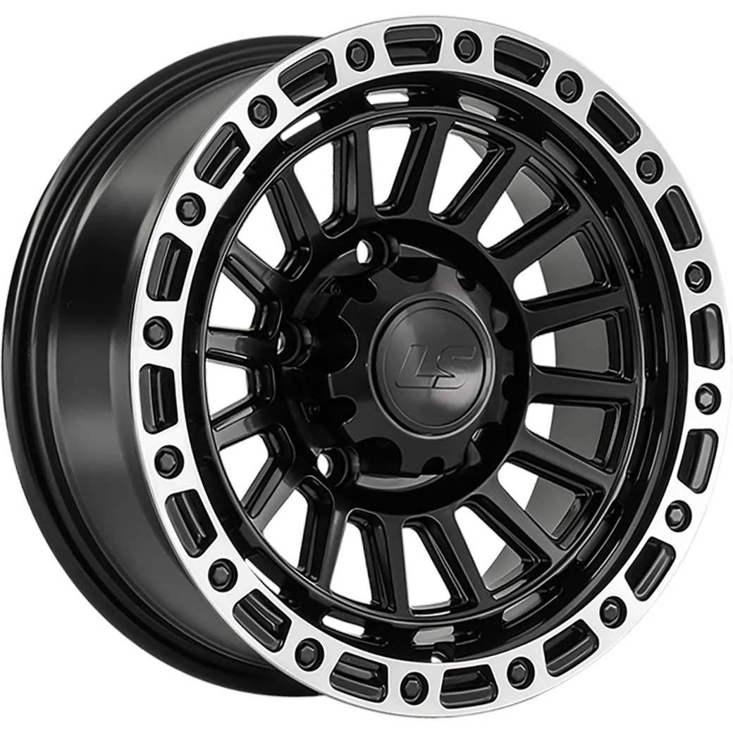 LS 7x15/5x139,7 ET0 D108,1 1386 BKSL (конус, Колпак+лого)