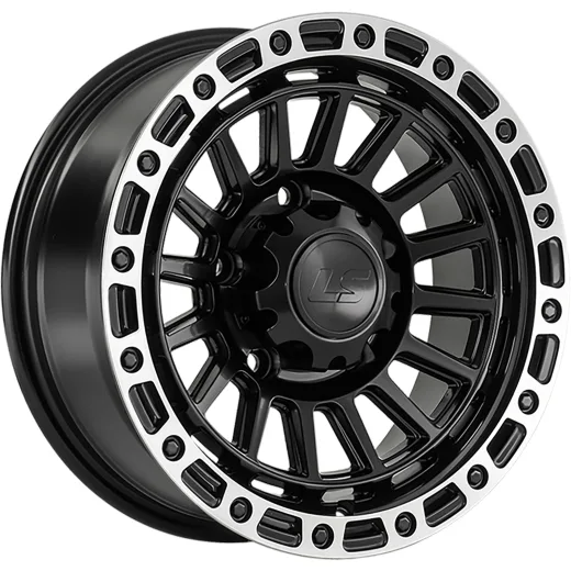 LS 7x15/5x139,7 ET0 D108,1 1386 BKSL (конус, Колпак+лого)