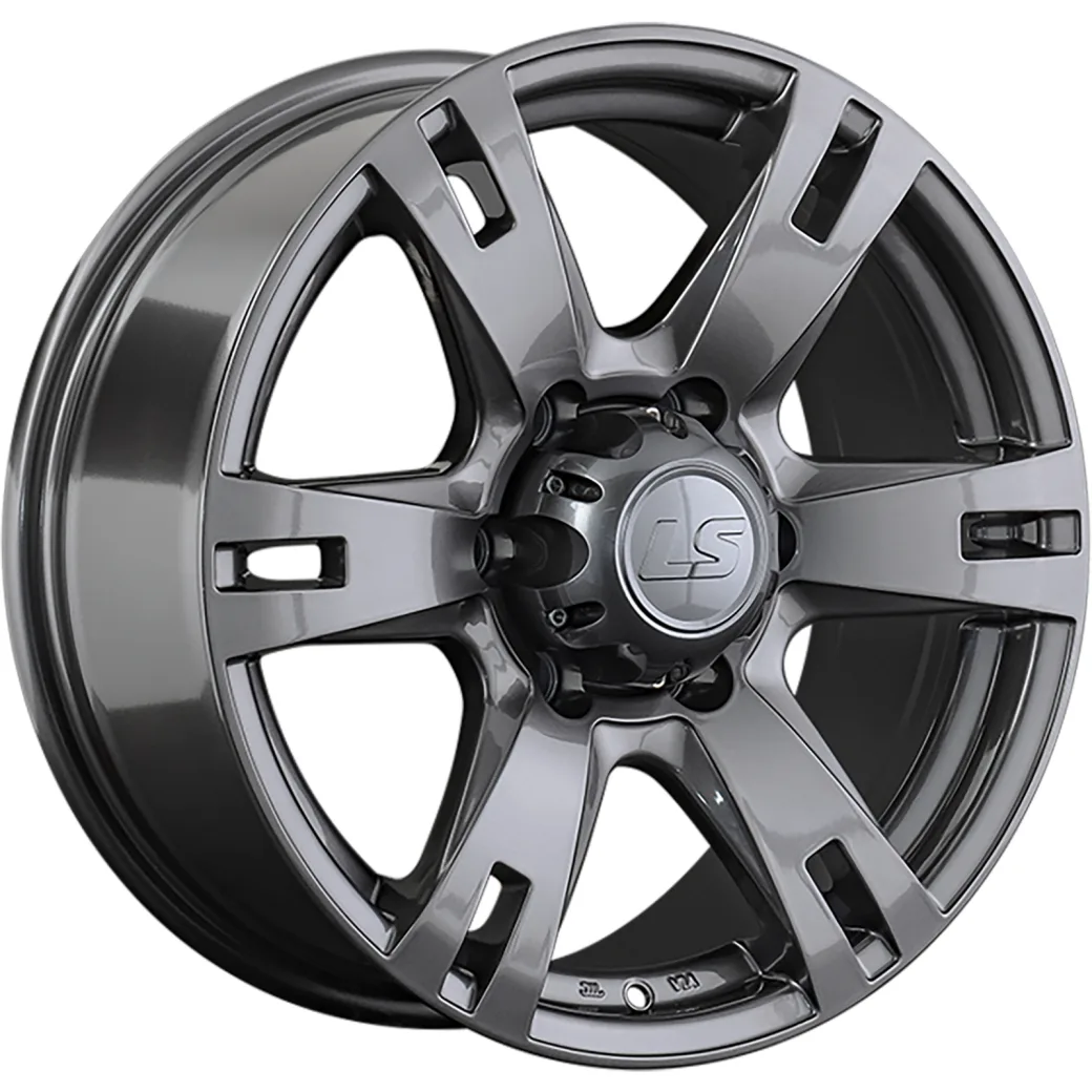 LS 8x17/6x139,7 ET25 D100,1 182 GM (конус, Колпак+лого)