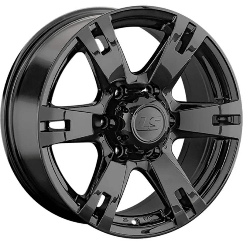 LS 8x17/6x139,7 ET38 D100,1 182 BK (конус, Колпак+лого)