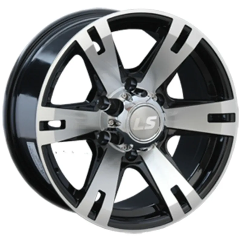 LS 8x17/6x139,7 ET38 D100,1 182 BKF (конус, Колпак+лого)