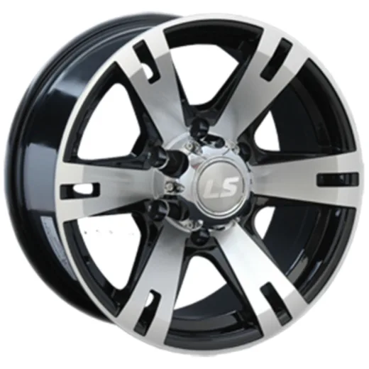 LS 8x17/6x139,7 ET38 D100,1 182 BKF (конус, Колпак+лого)
