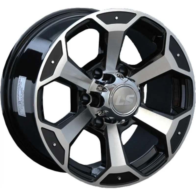 LS 7,5x18/6x139,7 ET25 D106,1 187 BKF (конус, Колпак+лого)