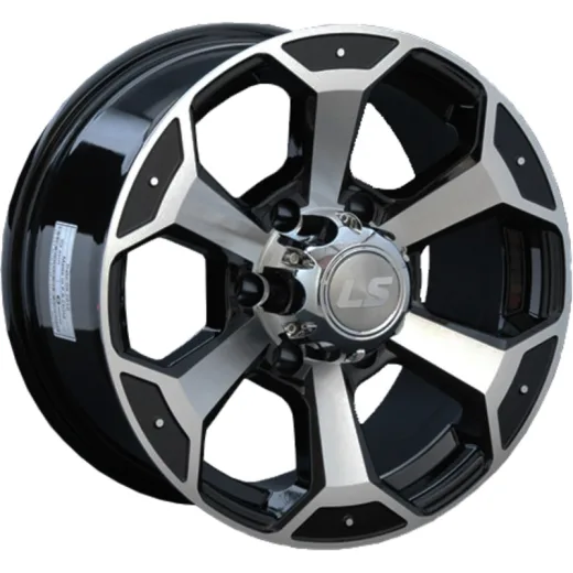 LS 7,5x18/6x139,7 ET42 D92,5 187 BKF (конус, Колпак+лого)
