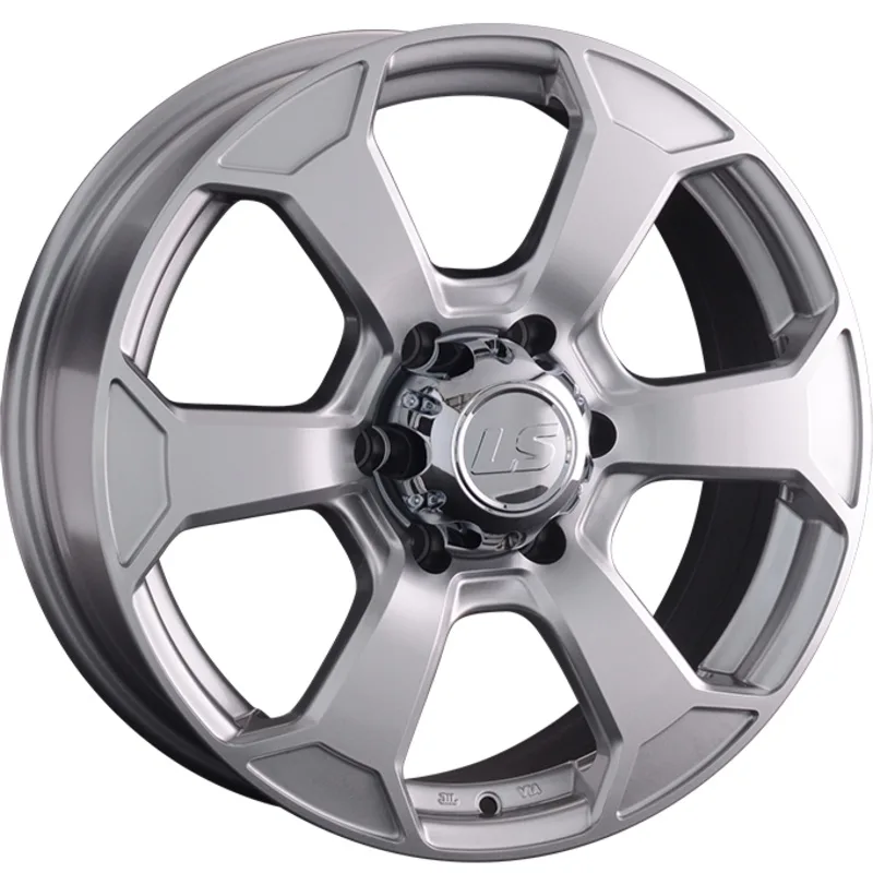 LS 7,5x18/6x139,7 ET36 D100,1 187 Sil (конус, Колпак+лого)