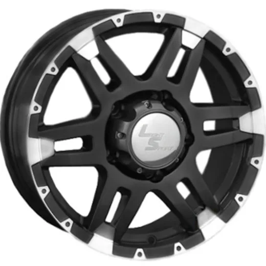 LS 7x16/5x139,7 ET30 D98,5 212 BKF (Колпак+лого)