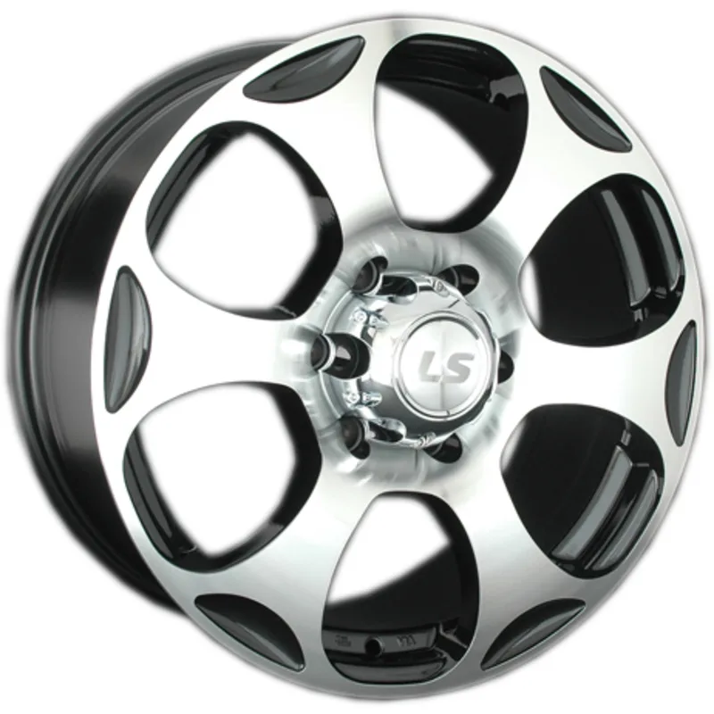 LS 8x18/6x139,7 ET36 D100,1 310 BKF (конус, Колпак+лого)
