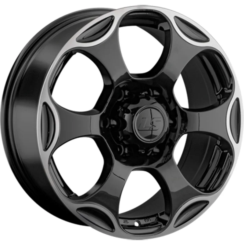 LS 8x18/6x139,7 ET36 D100,1 310 BKL (конус, Колпак+лого)
