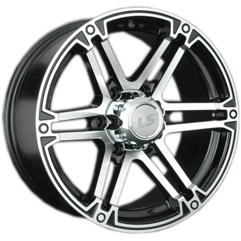 LS 8x17/6x139,7 ET25 D106,1 473 BKF (Колпак+лого)