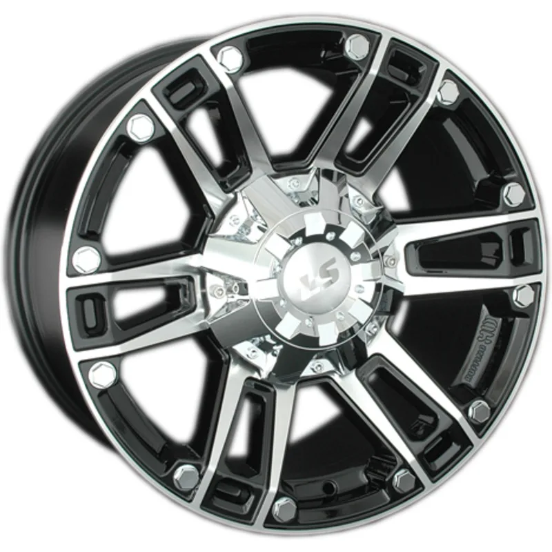 LS 8x17/6x139,7 ET25 D106,1 558 BKF (конус, Колпак+лого)