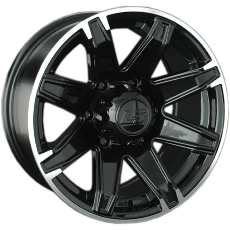 LS 8x16/6x139,7 ET10 D110,5 763 BKL (конус, Колпак+лого)