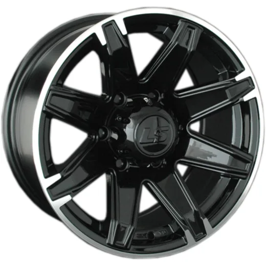 LS 8x16/6x139,7 ET10 D110,5 763 BKL (конус, Колпак+лого)