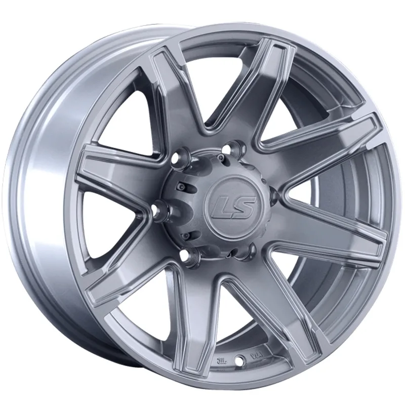 LS 8x16/6x139,7 ET10 D106,1 763 Sil (конус, Колпак+лого)