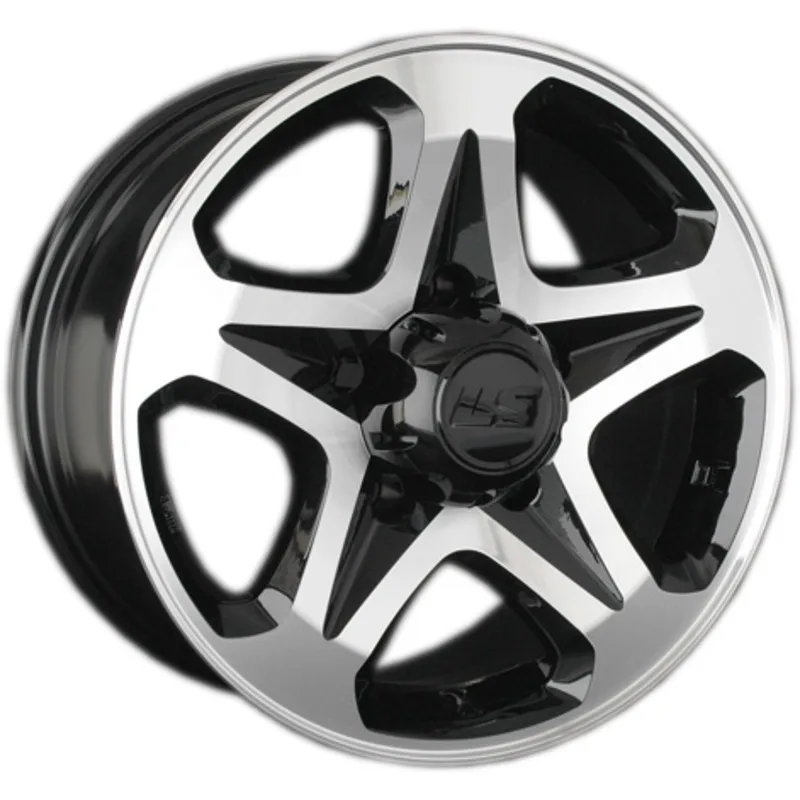 LS 7x16/5x139,7 ET5 D108,5 774 BKF (конус, Колпак+лого)