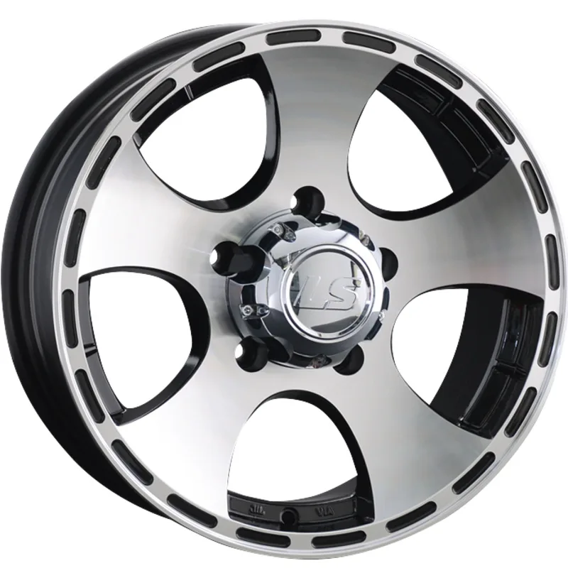 LS 7x16/5x139,7 ET5 D108,5 795 BKF (конус, Колпак+лого)