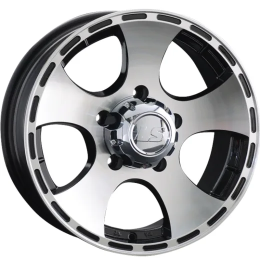 LS 7x16/5x139,7 ET5 D108,5 795 BKF (конус, Колпак+лого)