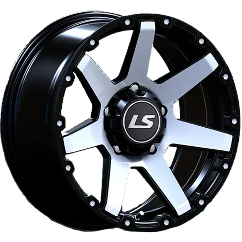LS 7x15/6x139,7 ET10 D106,1 873 BKF (конус, Колпак+лого)