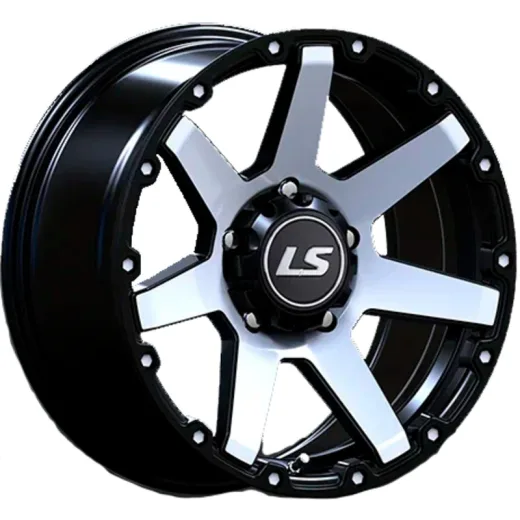 LS 7x15/6x139,7 ET10 D106,1 873 BKF (конус, Колпак+лого)