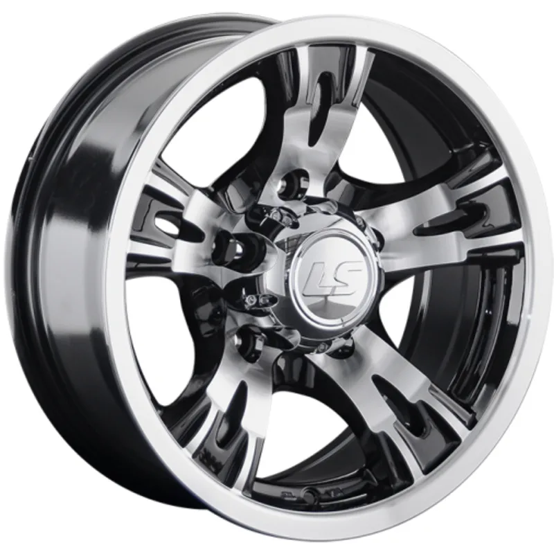 LS 7x15/5x139,7 ET-10 D108,5 883 BKF (конус, Колпак+лого)