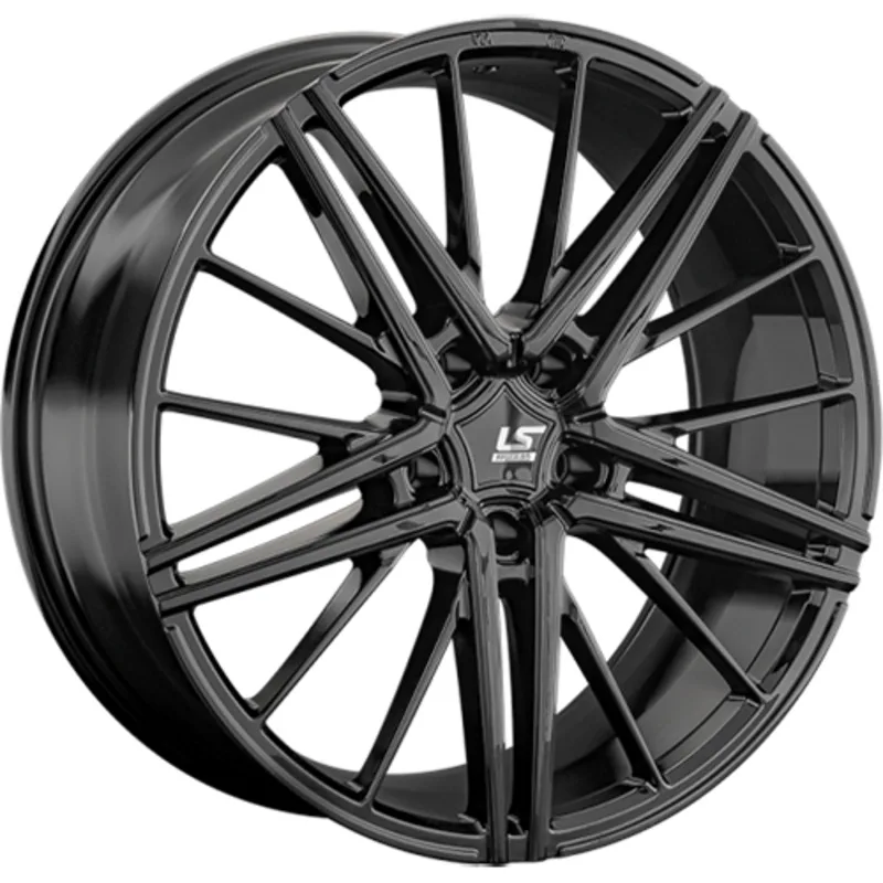 LS FlowForming 8,5x19/5x108 ET40 D63,4 RC76 BK (конус, Колпак+лого)