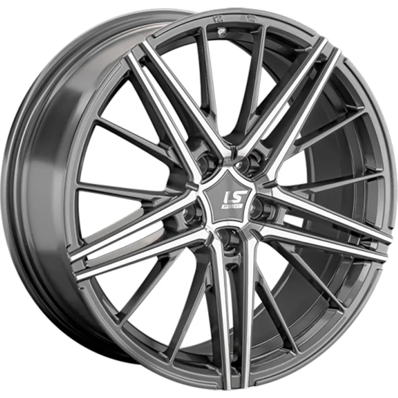 LS FlowForming 8x18/5x108 ET45 D63,4 RC76 GMF (конус, Колпак+лого)