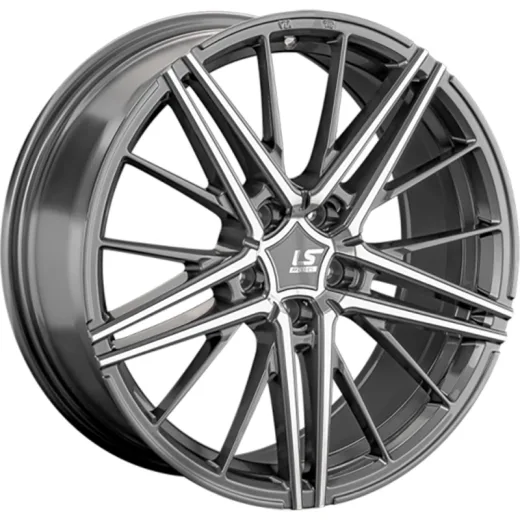 LS FlowForming 8x18/5x108 ET45 D63,4 RC76 GMF (конус, Колпак+лого)