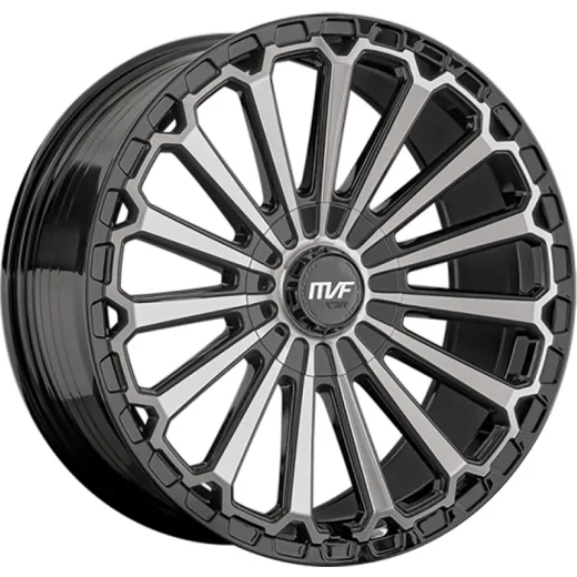 LS FlowForming 9x20/6x139,7 ET25 D100,1 RC80 BKF (конус, Колпак+лого)