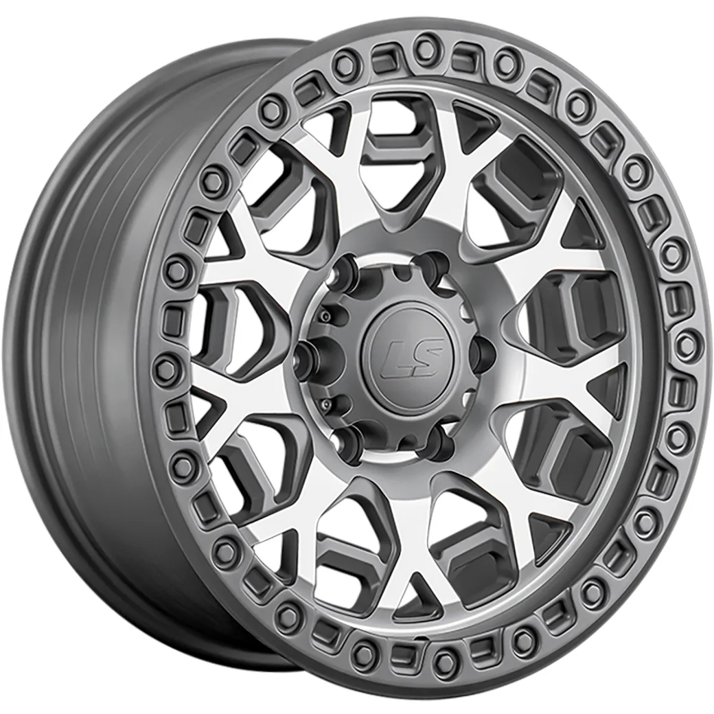 LS FlowForming 9x17/6x139,7 ET20 D106,1 RC91 MGMF (конус, Колпак+лого)