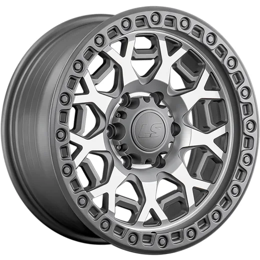 LS FlowForming 9x17/6x139,7 ET20 D106,1 RC91 MGMF (конус, Колпак+лого)