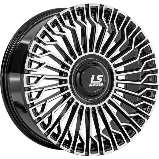 LS FlowForming 9x22/6x139,7 ET45 D95,1 RC99 BKF (конус, Колпак+лого)