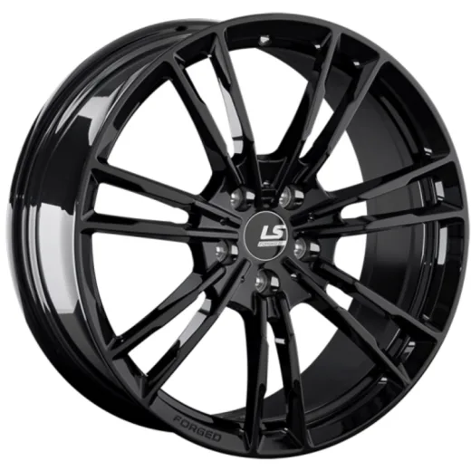 LS Forged 8x19/5x112 ET27 D66,6 LS FG06 BK (конус, C570)