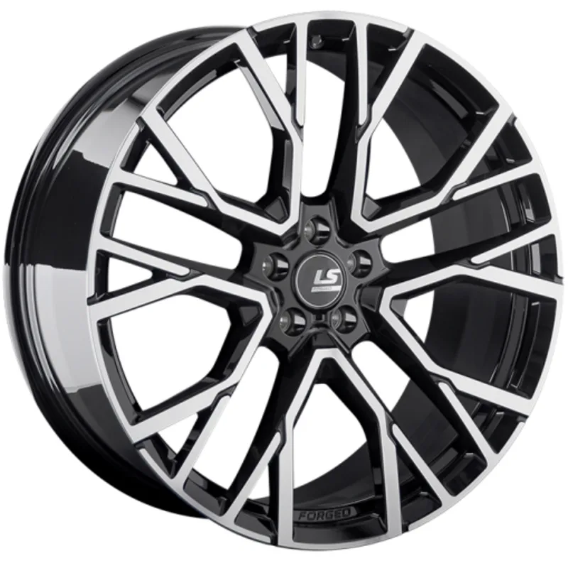 LS Forged 9,5x21/5x112 ET36 D66,6 LS FG07 BKF (конус, C570)