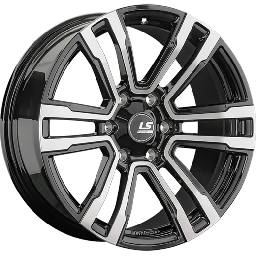 LS Forged 8x19/6x139,7 ET25 D106,1 LS FG11 BKF (конус, C570)