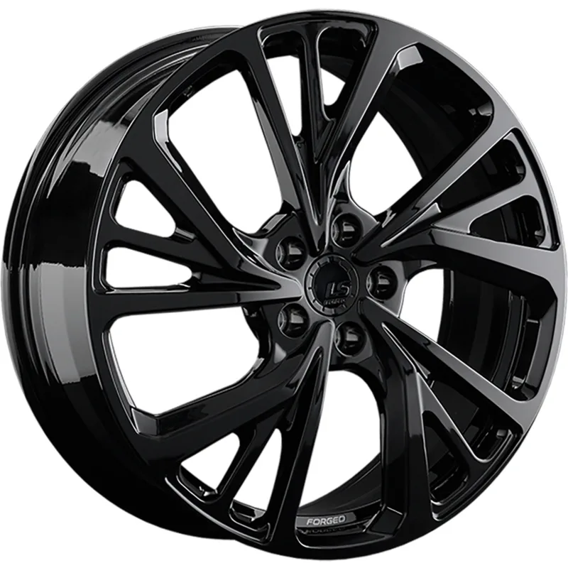 LS Forged 8x19/5x108 ET46 D65,1 LS FG22 BK (конус, C570)