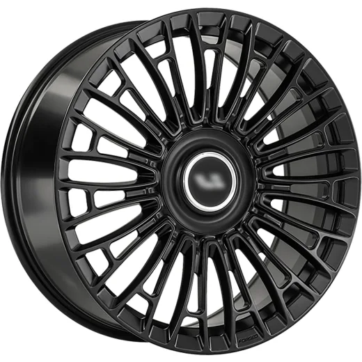 LS Forged 9x22/5x120 ET42 D62,6 LS FG25 BKS (конус, Колпак+лого)
